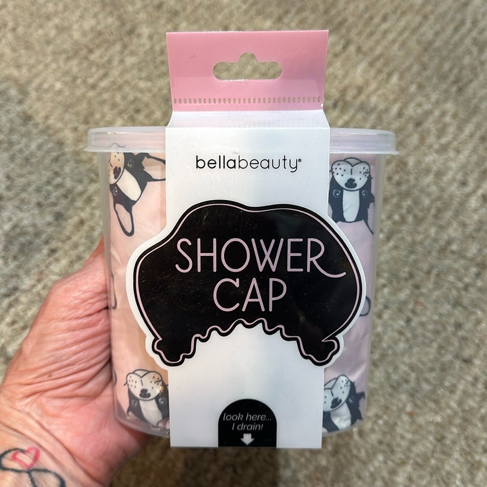Bella beauty frenchie shower cap